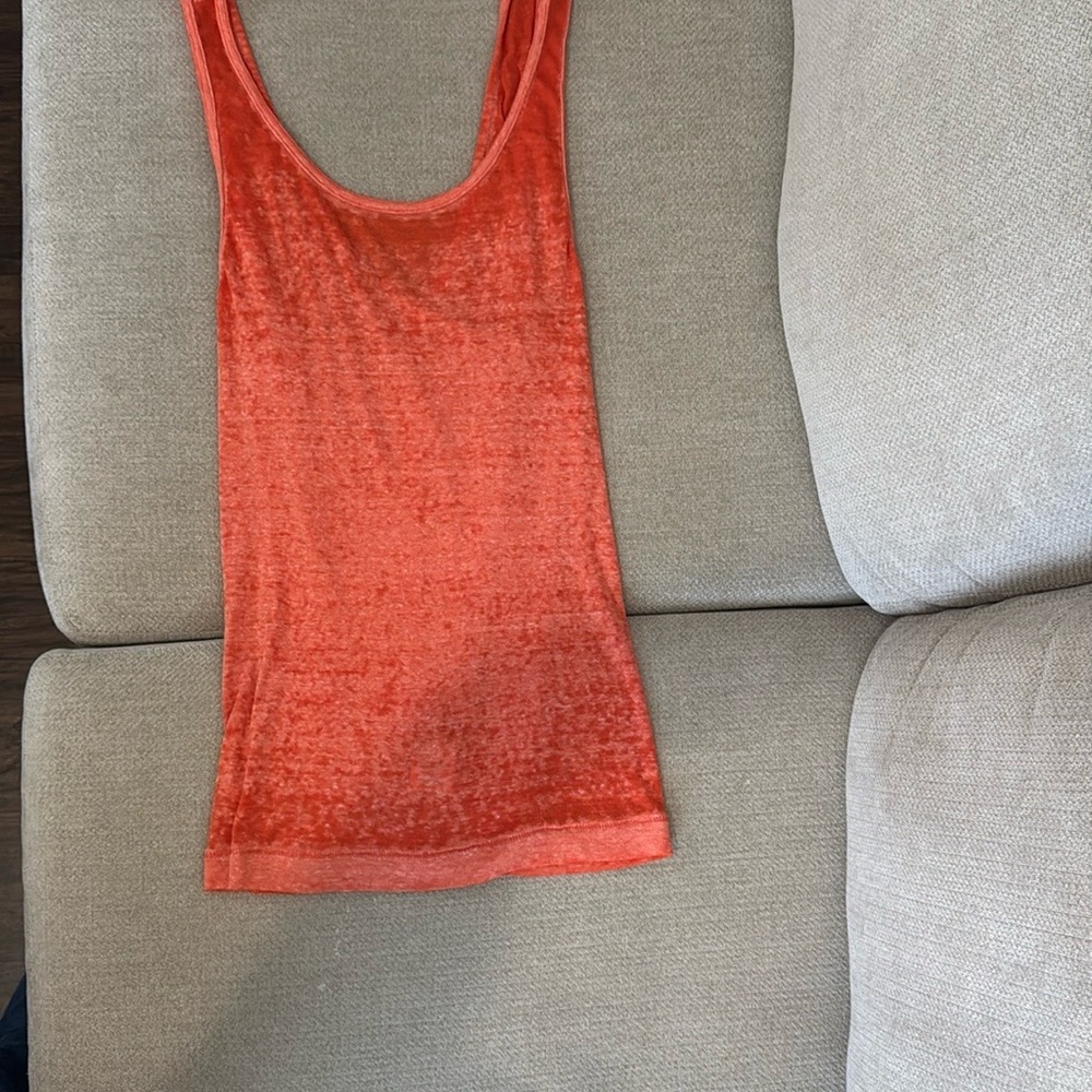 We The Free orange Sleeveless Tank Top